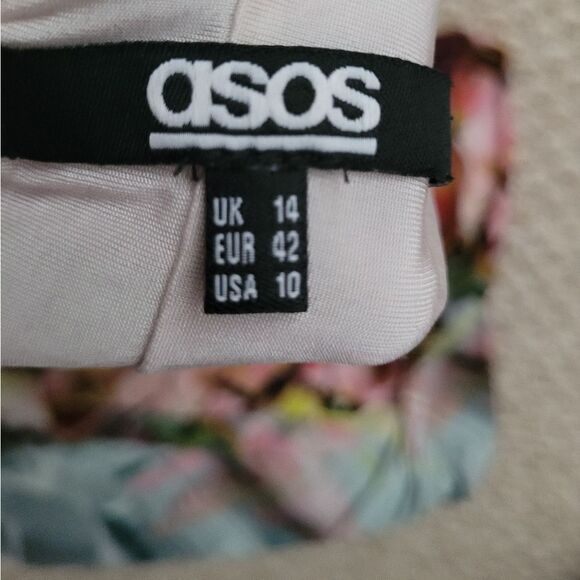 ASOS one shoulder dress size UK 14 - Picture 3 of 4